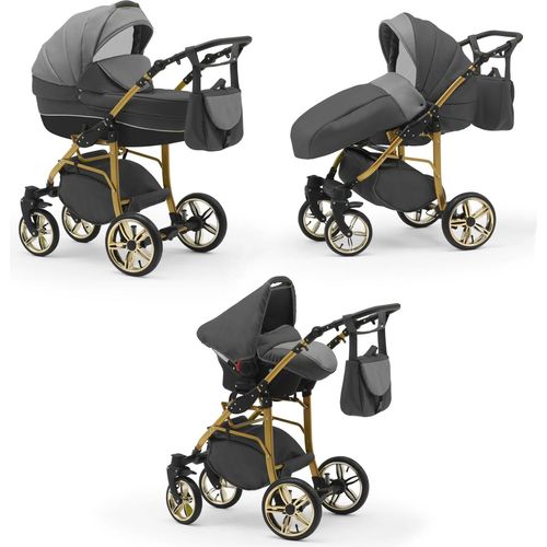 Kinderwagen 4 in 1 Neo Gold inkl. Sportsitz und Autositz - 16 Teile - in 22 Farben