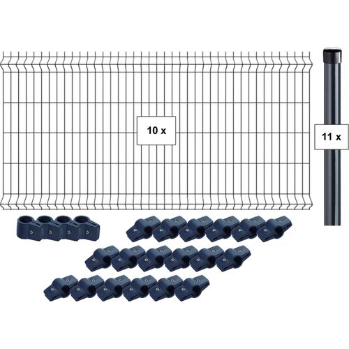 Zaun / Vorgartenzaun / Doppelstabmattenzaun / Strong 8
