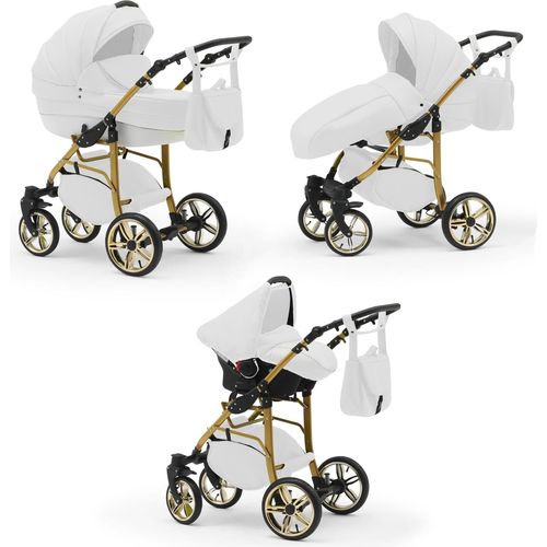 Kinderwagen 4 in 1 Neo Gold inkl. Sportsitz und Autositz - 16 Teile - in 22 Farben