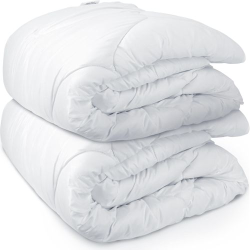 2er Set Ganzjahresdecke Polyester, atmungsaktiv, hautsympathisch, waschbar bis 95 °C