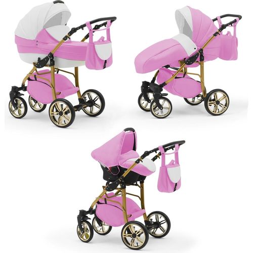 Kinderwagen 4 in 1 Neo Gold inkl. Sportsitz und Autositz - 16 Teile - in 22 Farben