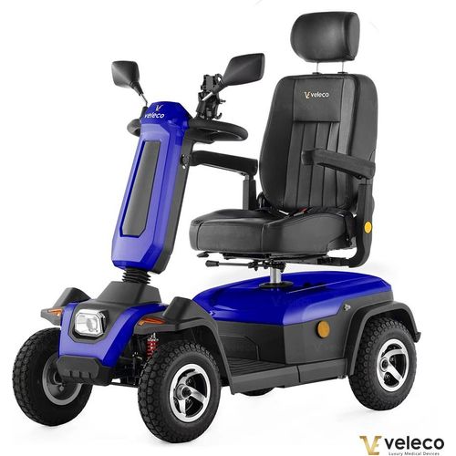 Veleco Sharpy in blau - 750 W - 15 km/h - Seniorenmobil - Gehhilfe - Mobilitätsroller - Elektromobil