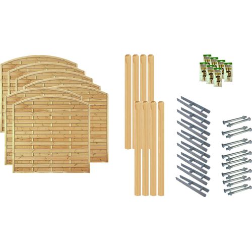 Zaun / Sichtschutzzaun / Maxi-Bogen 5, (Set), 7 Elemente, LxH: 1332x180 cm