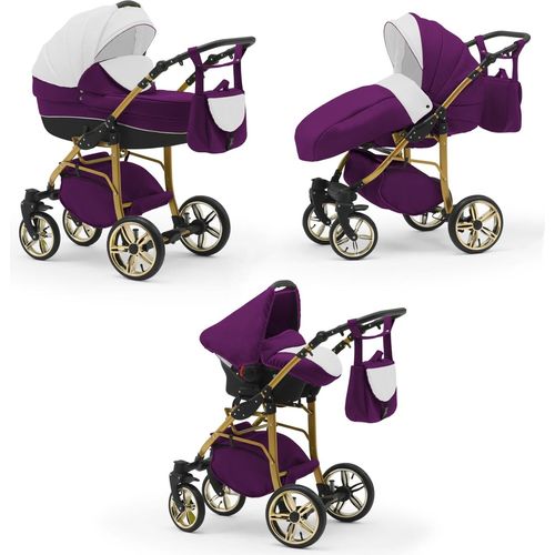 Kinderwagen 4 in 1 Neo Gold inkl. Sportsitz und Autositz - 16 Teile - in 22 Farben