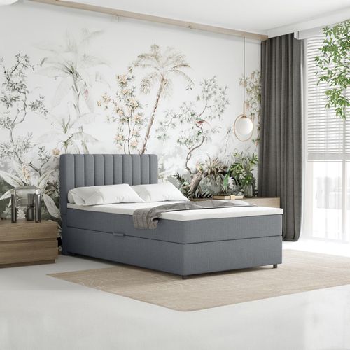 Boxspringbett 120x200 EVEREST, mit Topper, mit Bettkästen, Einzelbett, , Panda Möbel