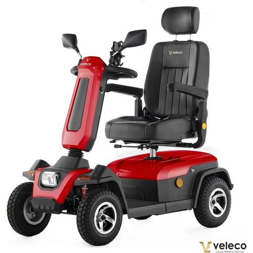 Veleco Sharpy in rot - 750 W - 15 km/h - Seniorenmobil - Gehhilfe - Mobilitätsroller - Elektromobil