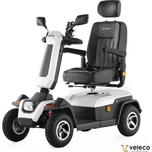Veleco Sharpy in weiss - 750 W - 15 km/h - Seniorenmobil - Gehhilfe - Mobilitätsroller - Elektromobil