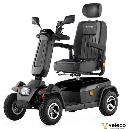 Veleco Sharpy in schwarz - 750 W - 15 km/h - Seniorenmobil - Gehhilfe - Mobilitätsroller - Elektromobil