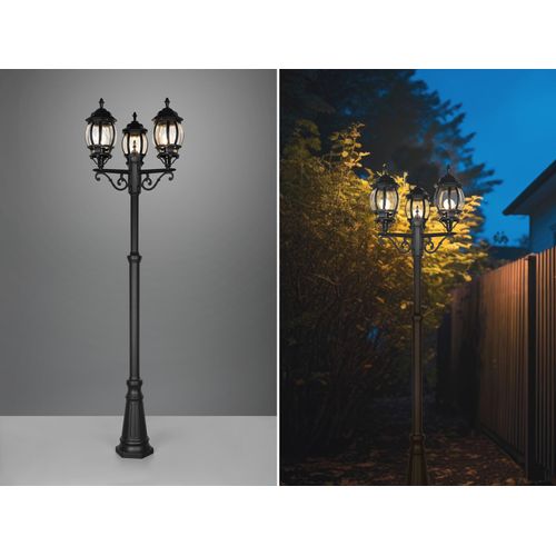 LED Mastleuchte zur Wegbeleuchtung Gartenbeleuchtung, Gartenlaterne Höhe 240cm