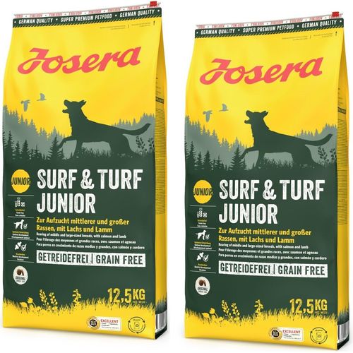 Josera Surf & Turf Junior Trockenfutter für Hunde 2x12,5kg