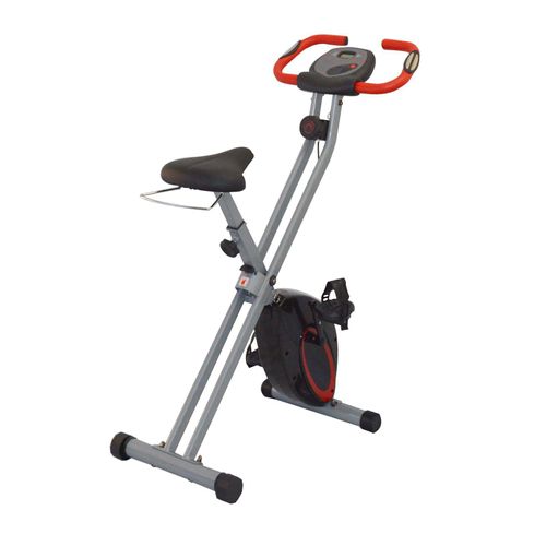 Leiv Fitness-Bike Starter | Faltbarer Heimtrainer, Fahrradtrainer, klappbar, LCD Display, opt. Handpulssensoren; verstellbare Widertandstufen