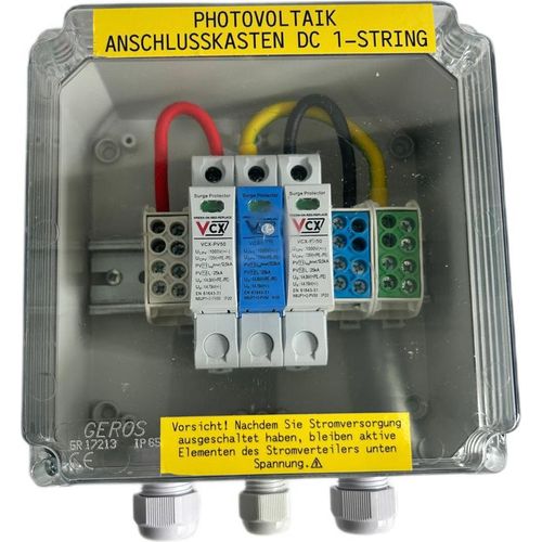 Pv Solar Anschlusskasten Photovoltaik T1 T2 Überspannungsschutz Dc 1 String