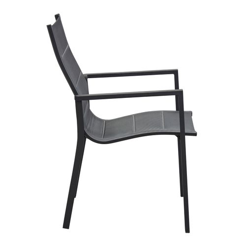 LC Garden »Unicamo« Dining Stapelstuhl Armlehnenstuhl Aluminium Textilen anthrazit