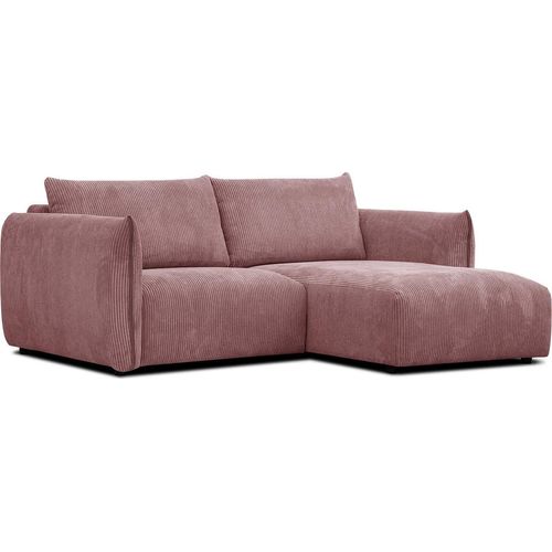 3-Sitzer Ecksofa Tauer in Stoff altarosa