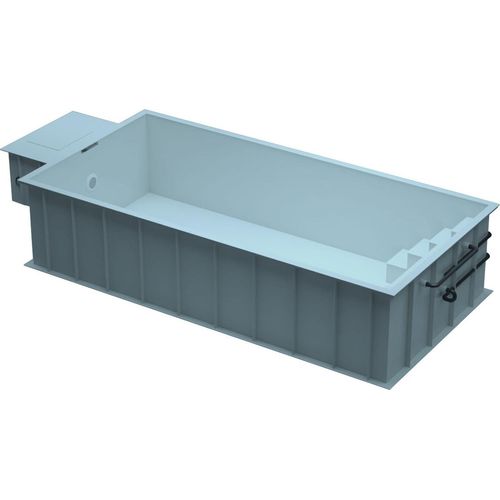 PP-Pool Premiumpaket mit Überdachung 6 m x 3 m x 1,366 m blau