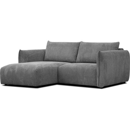 3-Sitzer Ecksofa Tauer in Stoff dunkelgrau