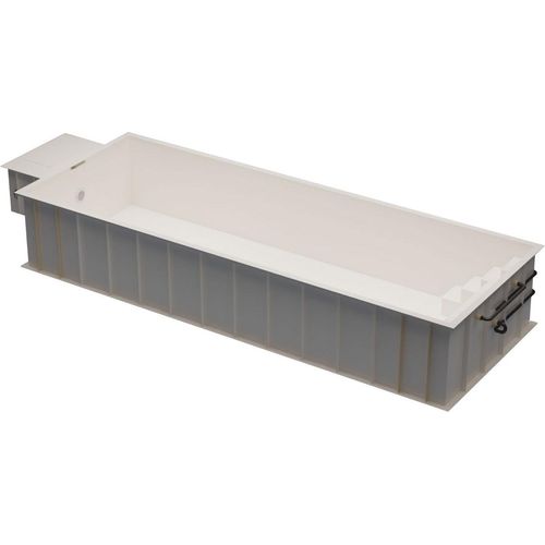 PP-Pool Premiumpaket mit Überdachung 8 m x 3 m x 1,366 m weiß