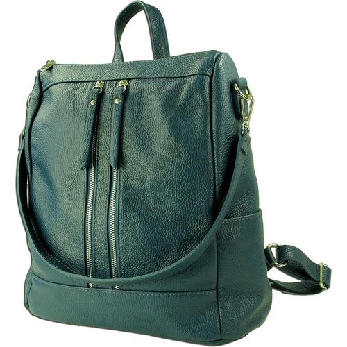 Toscanto Reißverschluss Cityrucksack türkis Leder ORT100RT