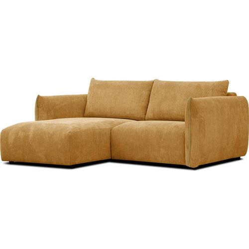 3-Sitzer Ecksofa Tauer in Stoff orange