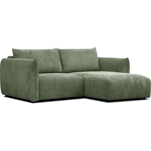 3-Sitzer Ecksofa Tauer in Stoff olive