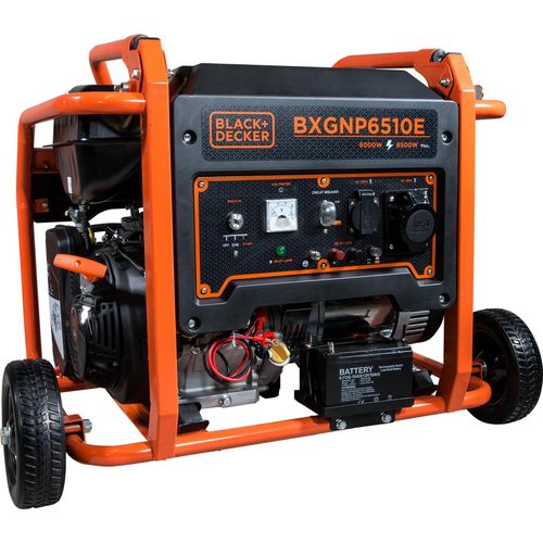 6,5 kW Benzin Generator AVR BXGNP6510E Black + Decker