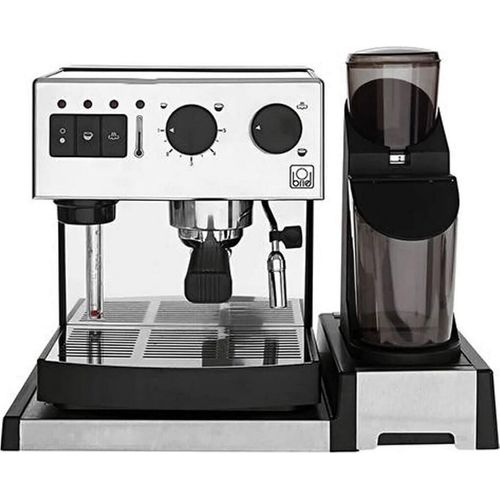 Briel SEG162A Espressomaschine + Kaffeemühle, 40 x 31 x 31 cm Silber Schwarz 1260W Edelstahl