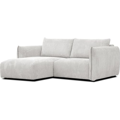 3-Sitzer Ecksofa Tauer in Stoff creme