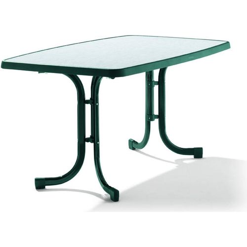 Klapptisch >Boulevard< in Mamor weiß, mecalit®-PRO - 150x72x90cm (BxHxT)