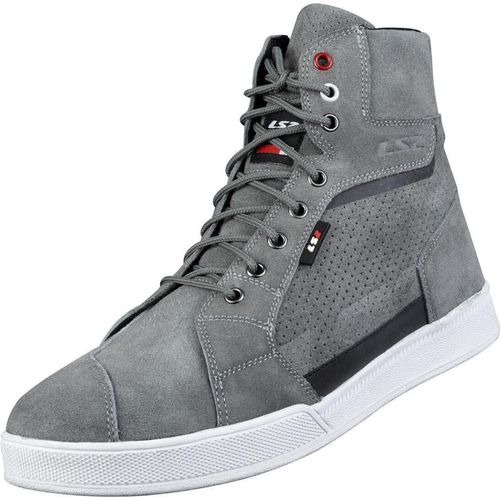 LS2 Downtown perforierter Motorrad Schuhe, grau, 41