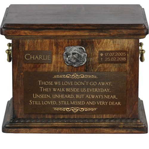 Katze - Urne für Katzenasche, personalisierte Urne mit Gravur, Erinnerungsbox für Katzenasche der Marke Art-Dog