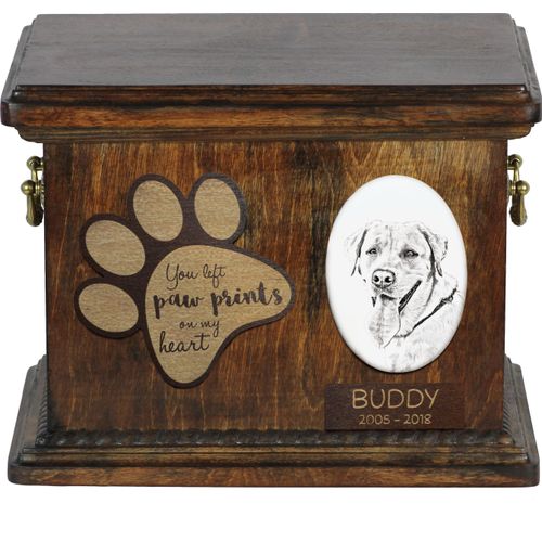 Labrador Retriever I - Hund Ascheurne, personalisierte Ascheurne mit Foto, Hund Ascheurne von der Marke Art-Dog