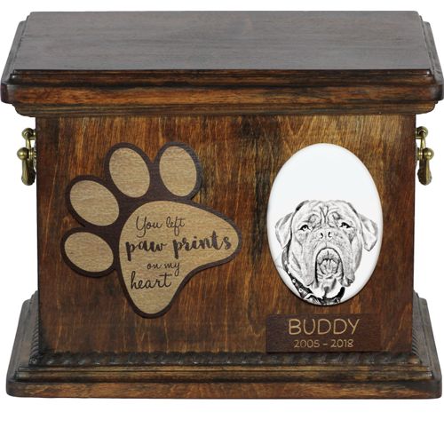 Bordeauxdogge, Dogue de Bordeaux - Hund Ascheurne, personalisierte Ascheurne mit Foto, Hund Ascheurne von der Marke Art-Dog