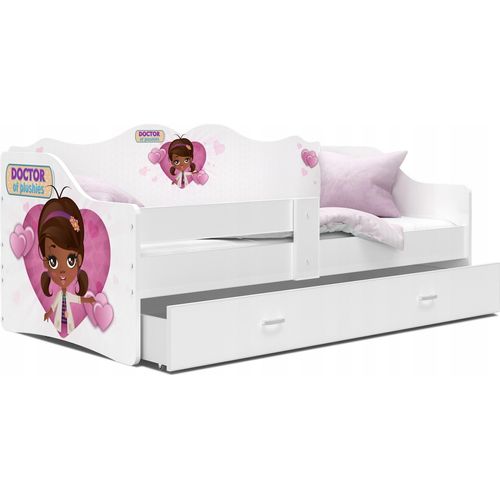 Kinderbett mit Matratze und Schublade NELI Jugendbett spielbett 160x80 stickern nr.1