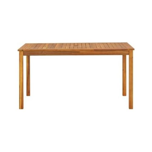 Gartentisch 140x80x74 cm Massivholz Akazie
