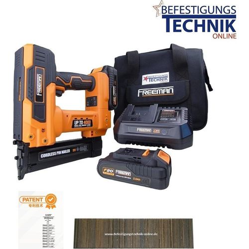 Freeman Akku Pin Nagler LD635 15-35mm 2x2,0Ah für Pins ohne Kopf Makita DFN350Z Prebena AL ST-01