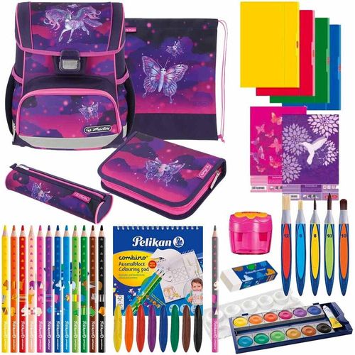 Herlitz Schulranzen Set Loop Plus Magic Unicorn 14-teilig