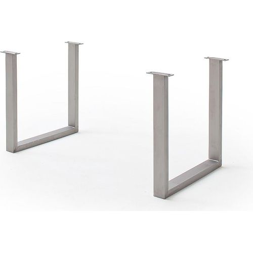 Tischgestell >CALABRIA< (2er-Set) in silber - 73x74x8 (BxHxT)