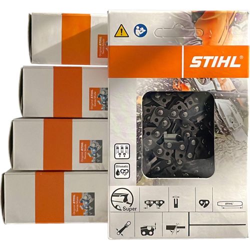 5 Stück Stihl Sägeketten Rapid Super (RS) 3/8 1.6 mm 84 TG Vollmeissel