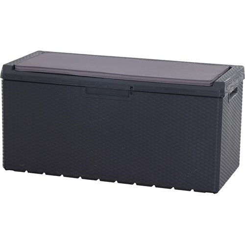 Kissenbox ></noscript>Portonovo< in anthrazit - 123,7x58,7x54,5 (BxHxT)