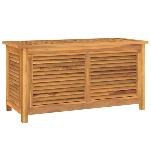 Prolenta Premium - Gartenbox mit Beutel 114x50x58 cm Massivholz Teak