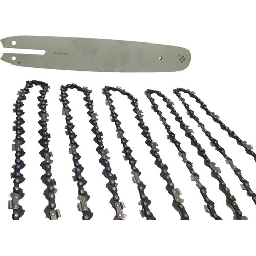Set 5 Stück Oregon Sägeketten 3/8P 1.3 mm 50 + Führungsschiene -Schwert Typ 08