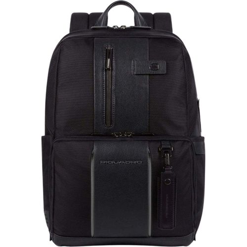 Rucksack Piquadro Ca3214br2bml Uni Schwarz Leder Und Stoff