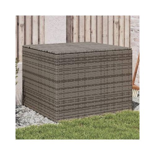 Grau Gartentruhe 291L Poly Rattan
