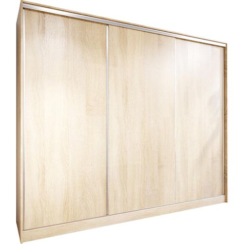 Schiebetürenschrank mit Schubladen Kleiderschrank Schwebetürenschrank BRITTA C 250 sonoma