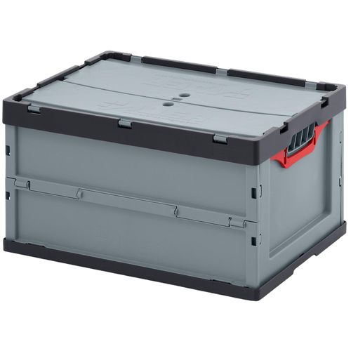 10 x AUER Faltbox mit Deckel FBD 64/32 | 60 x 40 x 32 cm