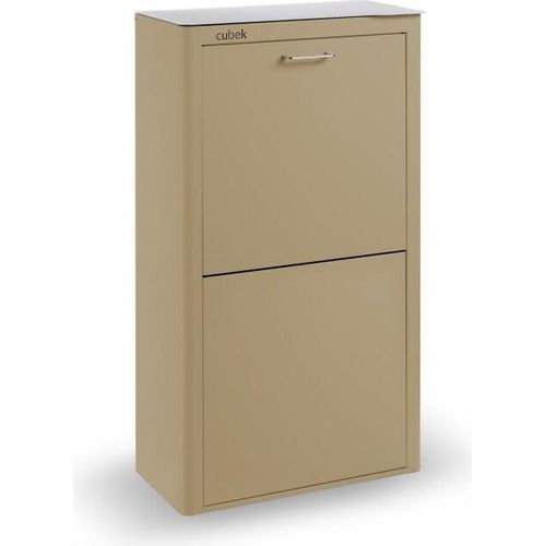 CUBEK - Mülleimer / Abfalleimer Mülltrennsystem 80L - 4x20L. Aus Metall