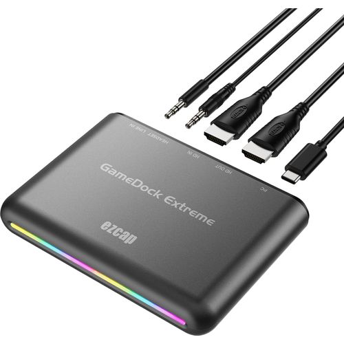 ezcap 360 GameDock Extreme HD Capture Card HDR und VRR unterstützen RGB Real Color