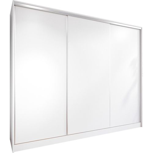 Schiebetürenschrank mit Schubladen Kleiderschrank Schwebetürenschrank BRITTA D 250 weiß