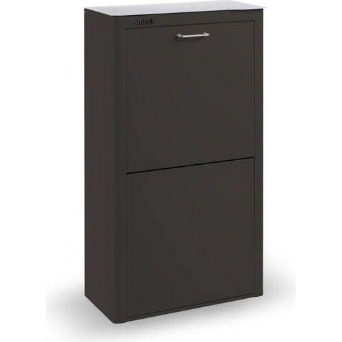 CUBEK - Mülleimer / Abfalleimer Mülltrennsystem 80L - 4x20L. Aus Metall