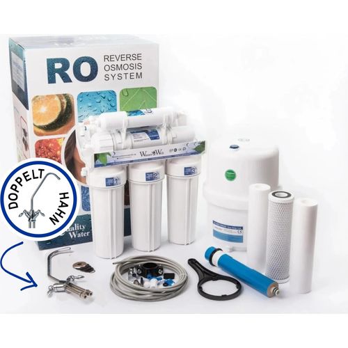 Umkehrosmoseanlage 6 Stufen RO6 Wasserfilter Mit Doppelt Hahn